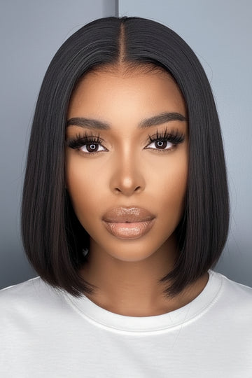 CÉLINE – Lace Closure Bob Lisse | Élégance intemporelle & finition soyeuse