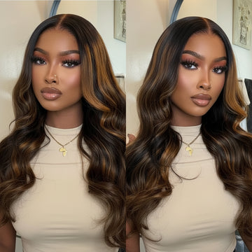 VALÉRIE - Body Wave balayage 7x5 – Bonnet anti-glisse avec cordon | sans colle