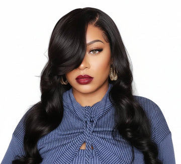 ELYA Hair 13x4 HD Lace Wigs Drawstring Cap Real Scalp Loose Wave Human Hair Wig Pre Plucked Pre Cut Pre Bleached Glueless Wig
