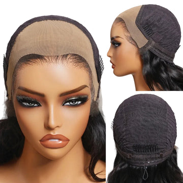 SÉRÈNE - Kinky Straight 13x4 HD Real Scalp – Finition invisible & maintien parfait | Sans colle, cordon discret