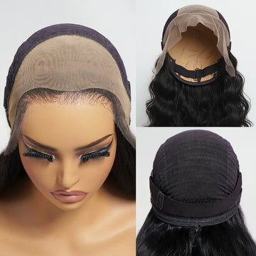 ANABELLE - 13x4 HD Real Scalp™ Cheveux humains Loose Wave avec frange rideau