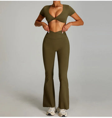 Women's Sexy Bare-Back Quick-Dry Yoga Top - Naked-Fit Tight Workout T-Shirt for Gym & Outdoor Fitness