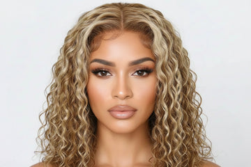 BETTY - Bob water wave 7x5 sans colle – Blond miel highlight