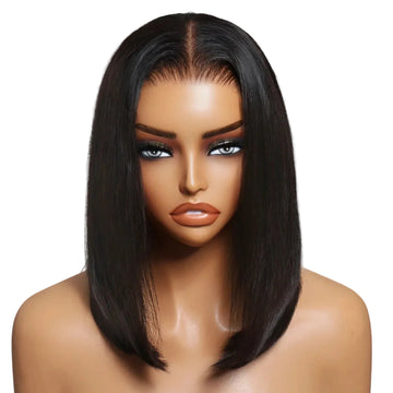 CÉLINE – Lace Closure Bob Lisse | Élégance intemporelle & finition soyeuse