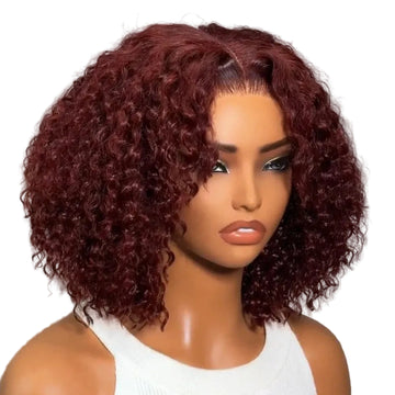 ÉLINA – Jerry Curly 7x5 brun aux reflets roux | Maintien parfait, sans colle, densité 150%