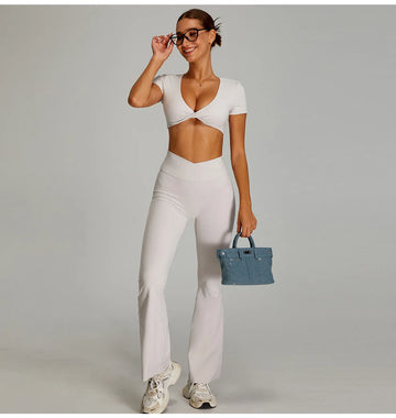 Women's Sexy Bare-Back Quick-Dry Yoga Top - Naked-Fit Tight Workout T-Shirt for Gym & Outdoor Fitness