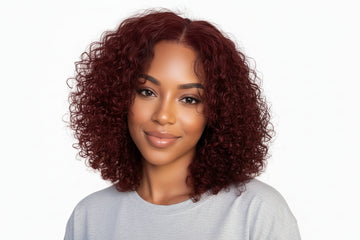 ÉLINA – Jerry Curly 7x5 brun aux reflets roux | Maintien parfait, sans colle, densité 150%