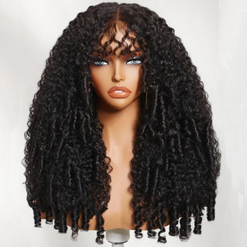 BÉLINDA – Lace Front Curly | Boucles glamour & frange tendance