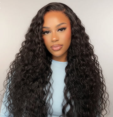 ANAÉ - Water Wave avec cordon de serrage | Lace 7x5 pré-découpée et pré-décolorée | Sans colle | Prête à porter