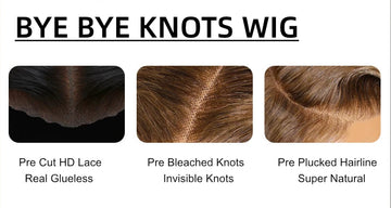 BETTY - Bob water wave 7x5 sans colle – Blond miel highlight