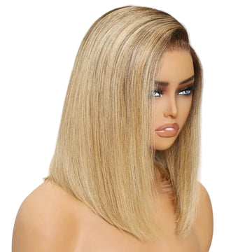 PATRICIA – Bob Lisse Blond Ombré | Chic lumineux & effet naturel