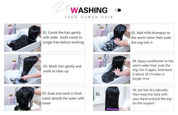 UNice Bye Bye Slip™ 7x5 Lace Natural Black With #27 Blonde Highlight Wavy Bob Wig 100% Human Hair Wig With Face-framing Layers