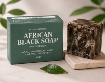 ESSENCE NATURAL – Savon Noir Africain Apaisant & Clarifiant
